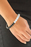 Cool and Content - White Bracelet - Dazzling Diamonds 