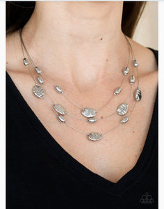 Top ZEN - Silver Necklace - Dazzling Diamonds 